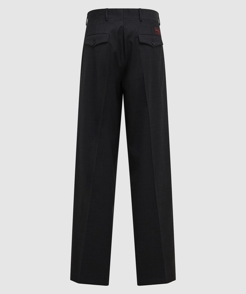 Raf Simons Straight Leg Trouser In Dark Grey