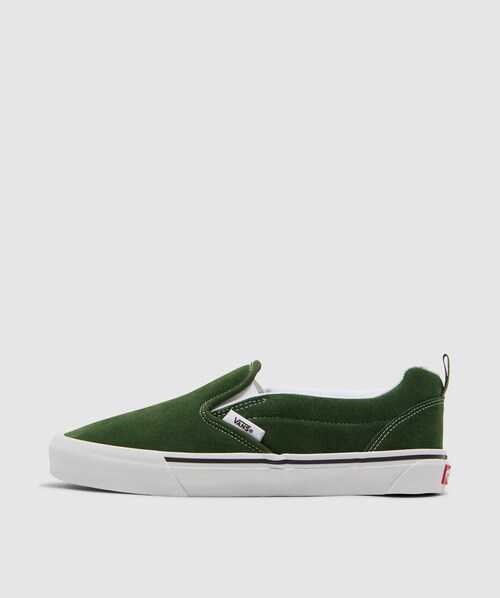 Vans Knu Slip Sneaker In Green/true White