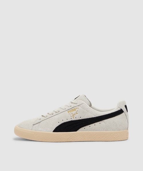 Puma Clyde Hairy Basketball Sneaker In Sedate Gray-cashew