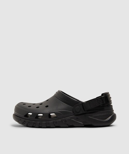 Crocs Duet Max Clogs Unisex Black M11 In Black