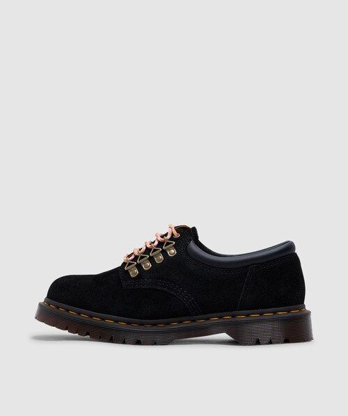 Dr. Martens' 8053 Ben Suede Shoes In Black Long Napped Suede
