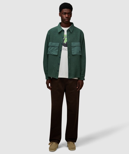 Brain Dead Cpo french terry sateen shirt | SAGE | SEVENSTORE Brain Dead Cpo french terry sateen shirt | SAGE | SEVENSTORE