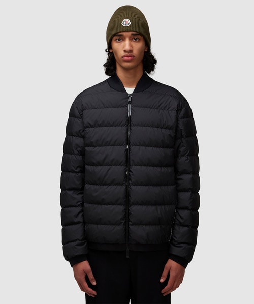 Shop Moncler Oise Bomber Jacket In Black