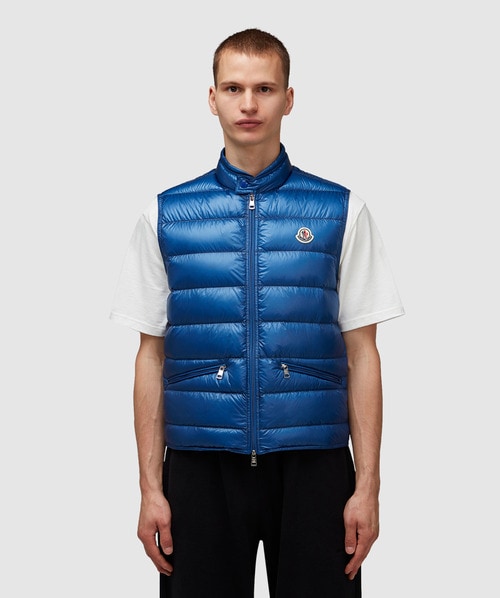 Shop Moncler Gui Gilet Vest In Blue