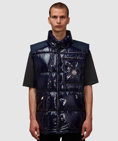 Moncler Karakorum present 2 in 1 down jacket | NAVY | SEVENSTORE 