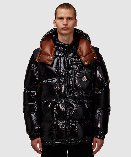 Shop Moncler Karakorum Present 2 In 1 Down Jacket In Black