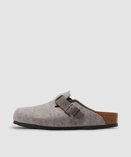 BIRKENSTOCK BIRKENSTOCK BOSTON FELT LEATHER SANDAL