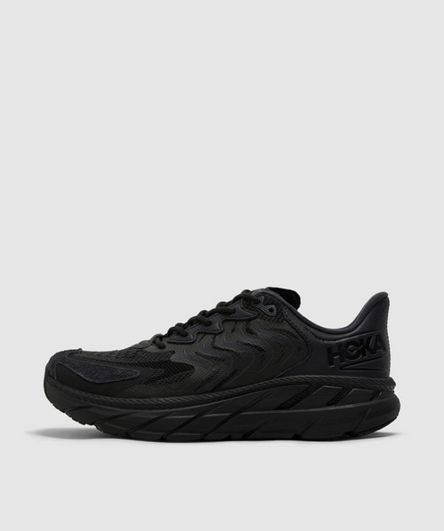 Shop Hoka One One Clifton Ls Sneaker In Black / Asphalt