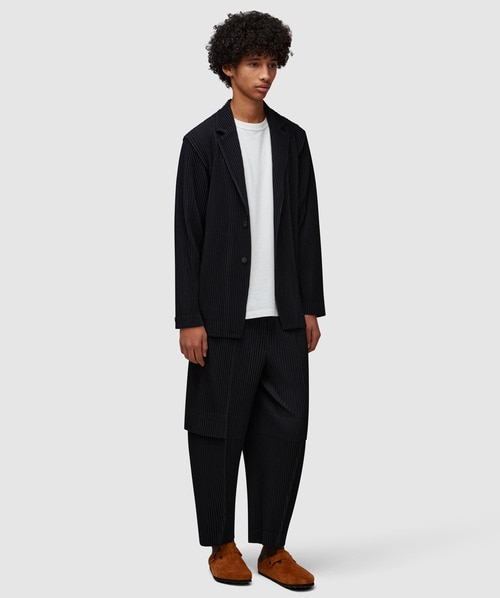 Homme Plissé Issey Miyake Pleats blazer | SEAWEED GREEN