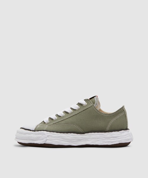 Miharayasuhiro Peterson Low 23 Og Sole Canvas Sneakers In Green