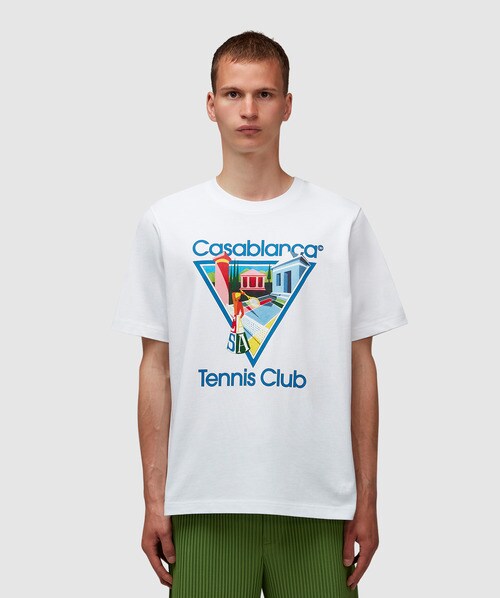 Shop Casablanca La Joueuse T-shirt In White