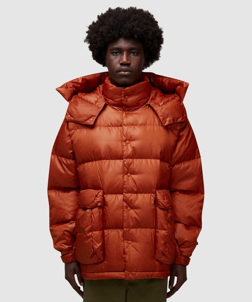 Daiwa Tech Backpacker Down Parka In D.orange