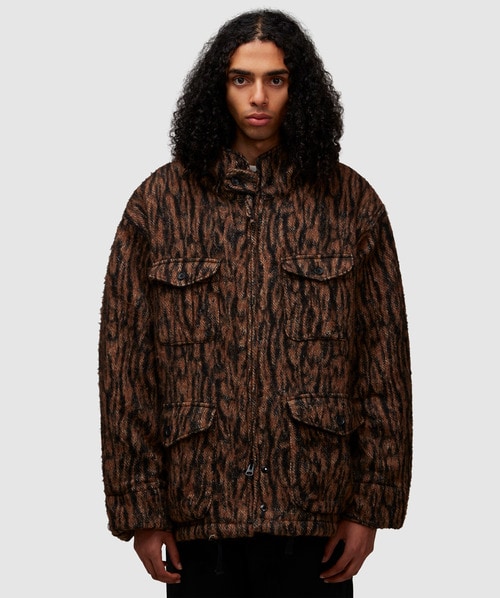 Engineered Garments Shooting Jacket In Brown Print | ModeSens