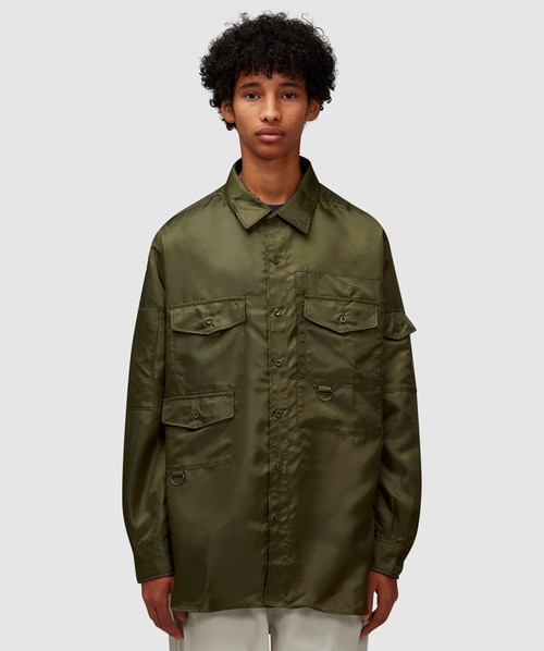 Engineered Garments Trail Shirt In Olive