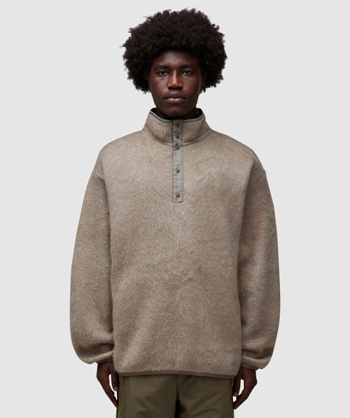 Nanamica Pullover Fleece Sweater In Beige