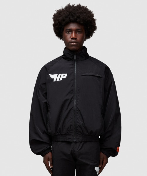 Heron Preston Hp Flynylon Track Jacket In Black White