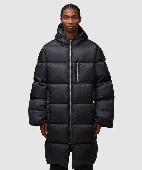 Shop Rick Owens X Moncler Gimp Coat In Black