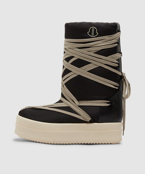 Shop Rick Owens X Moncler Big Rock Boots In Black