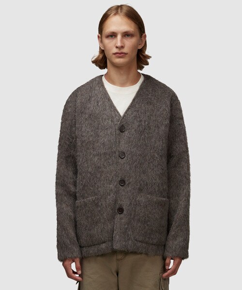 Our Legacy Mohair Cardigan In Mole Grey