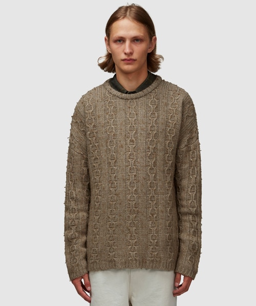 Our Legacy Popover Roundneck Knit Jumper In Peafowl