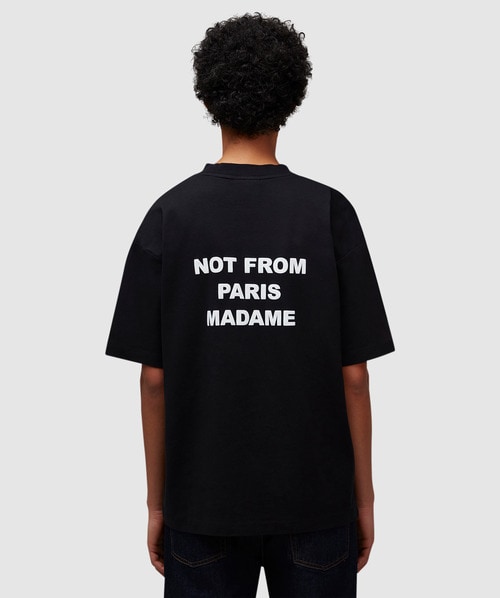 Shop Drôle De Monsieur Le T-shirt Slogan In Black