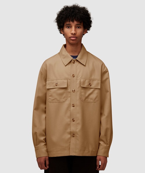 Drôle De Monsieur Beige 'la Chemise Flanelle' Shirt In Beige
