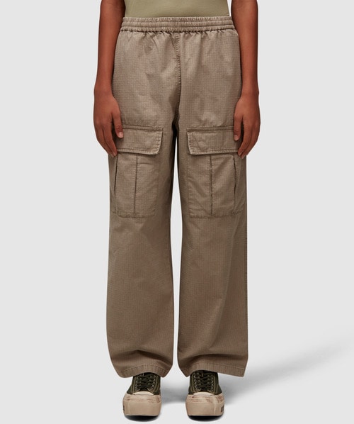Acne Studios Mid-rise Cotton Cargo Pants In Cold Beige