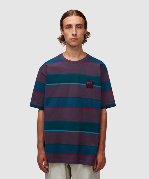 Parra - Fast food logo striped t