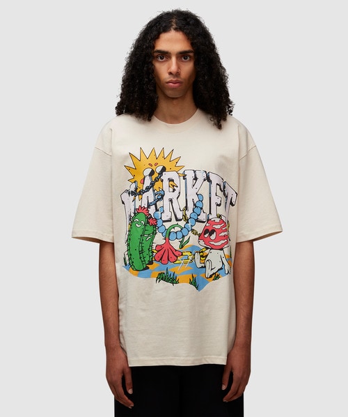 Shop Market Fantasy Farm T-shirt In Ecru