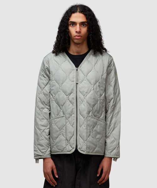 Taion Military V-neck Down Jacket In D.sage Green