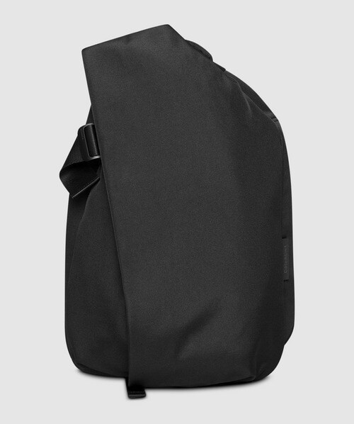 Côte And Ciel Medium Flat Front Backpack In Black