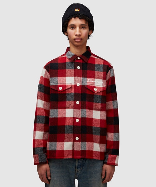 Human Made - Beaverlock check wool shirt