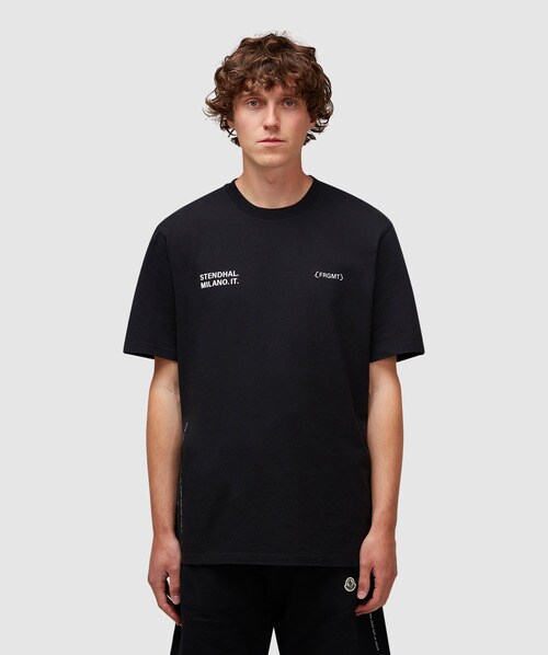 Shop Moncler Genius X Frgmt Hiroshi Fujiwara T-shirt In Black