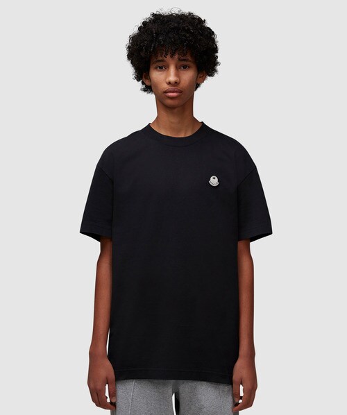 Moncler Genius Branded T-shirt In Black