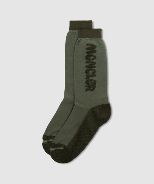 Moncler Genius X Salehe Bembury Socks In Olive Green