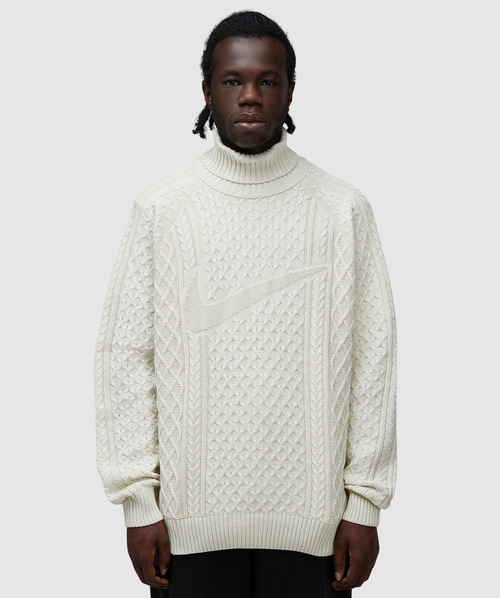 Nike - Life cable knit turtleneck jumper