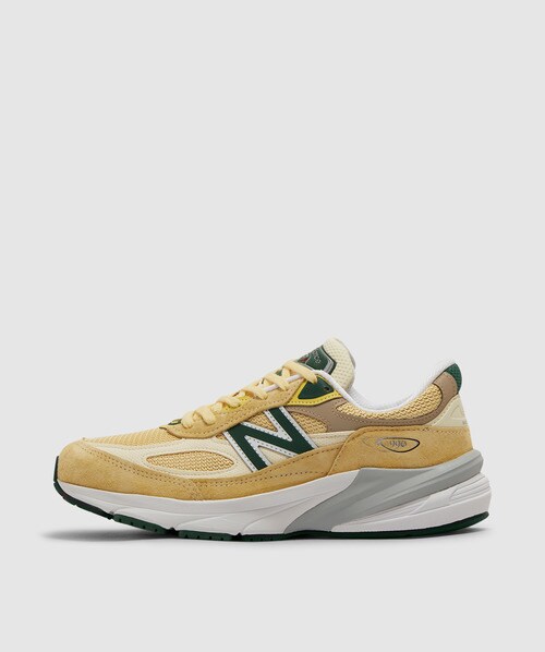 New Balance Mius 990v6 Sneaker In Yellow/green