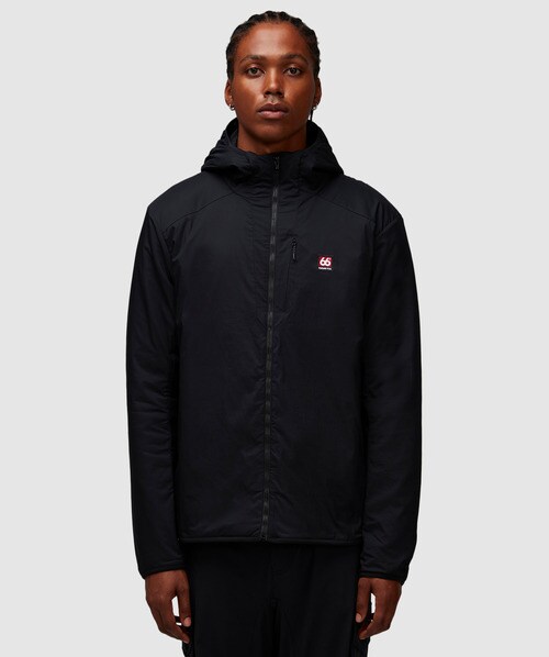 Shop 66 North Hengill Hooded Insulated Jacket In Black