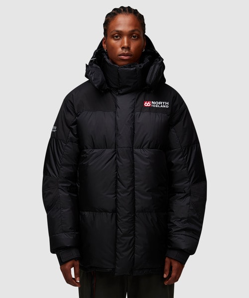 Shop 66 North Tindur Gore-tex Down Infinium Jacket In Black