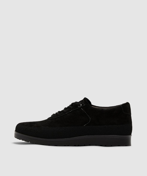 Tarvas Explorer Suede Trainer In Black