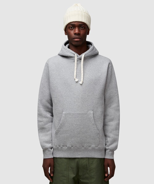 Shop Beams Pullover Hoodie In H.grey