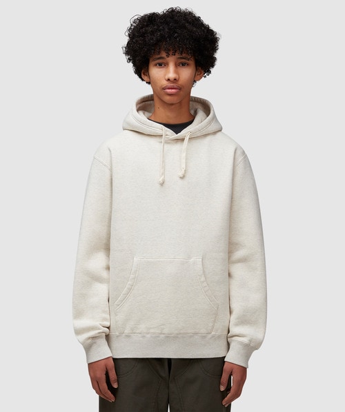 Beams Cotton-jersey Hoodie In Oatmeal