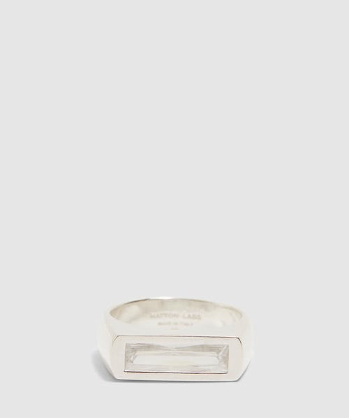 Hatton Labs Baguette Ring In Silver