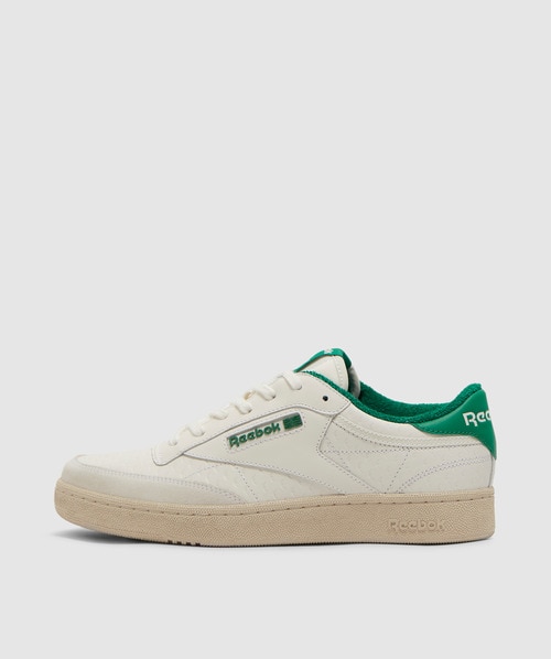 Shop Reebok Club C Sneaker In White Green