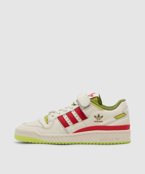 Shop Adidas Originals Forum Low ‘the Grinch' Sneaker In White/green