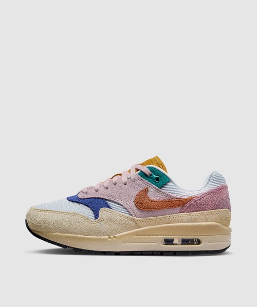 Nike Air Max 1 '87 Trainer In Grain/rugged Orange-plum Fog-violet Dust