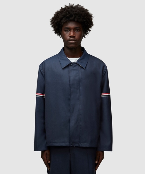 Thom Browne - Relaxed zip front armband jacket