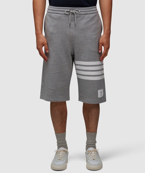 Shop Thom Browne Classic Engineered 4 Bar Sweat Short In Light Grey