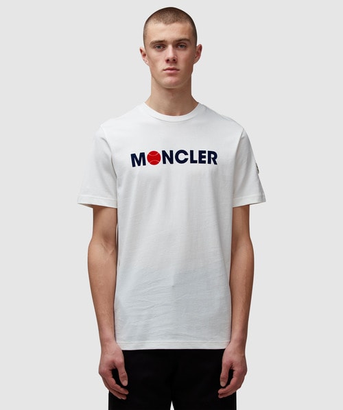 Moncler Tennisball Logo T-shirt In White