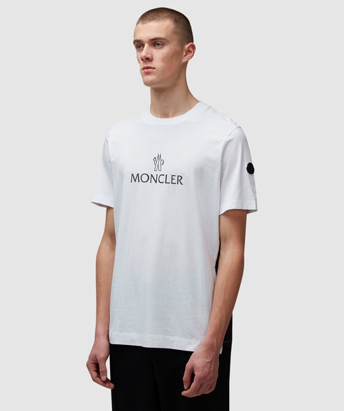 MONCLER ホワイト フレアーTシャツ　M 23591314_54004131_600.jpg